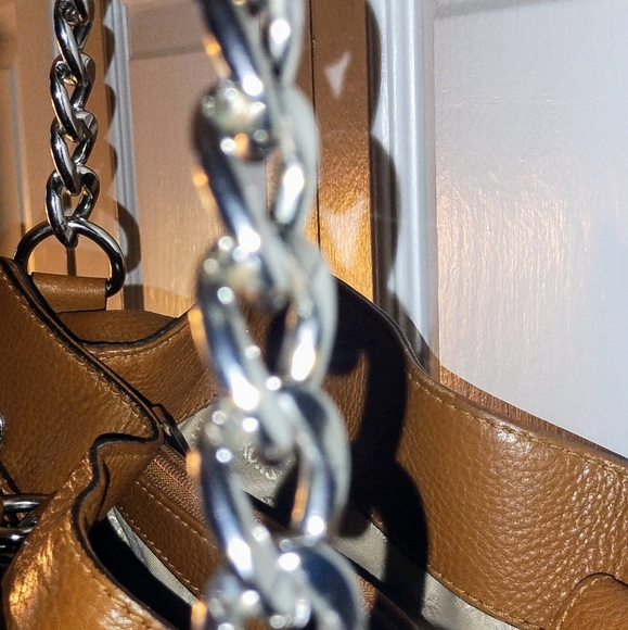 Michael Kors Medium Large Leather Hamilton Bag Brown Satchel With wallet. - Picture 5 of 17